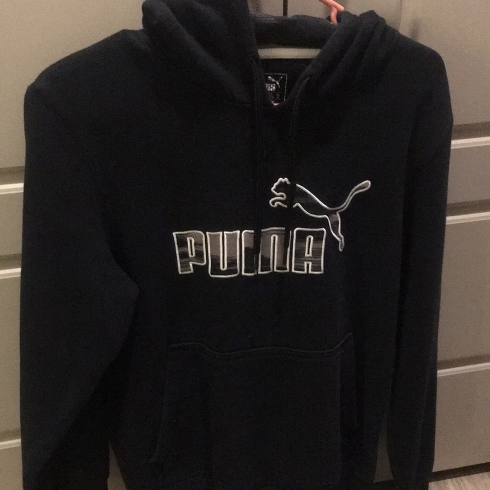 Mens Puma Hoodie Black Size Small
